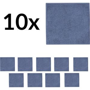 Funnies Spuugdoeken 10-pack | Silk Blue | 30x30cm | Set Van 10 Stuks | Spuugdoekjes | Monddoekjes