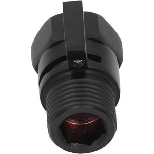Zwart Water Stop Valve voor G1 Spuitpistool Douche - Messing Afsluitklep Hot Water Valve met Vaste Douchekop .