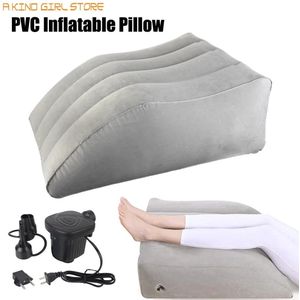 Rumi voetensteun - Kniekussen voor in het bed - Opblaasbaar Beenkussen - Opblaasbare Voetensteun - Beenkussen Wigvormig - Reizen Vliegtuig Auto Thuis Kantoor - Comfortabele Steun Kniekussen voor in het bed