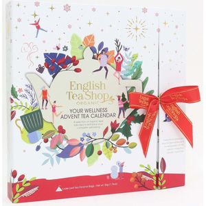 English Tea Shop - Adventskalender thee ""Book Style White Advent"" - Biologische thee - 25 theezakjes