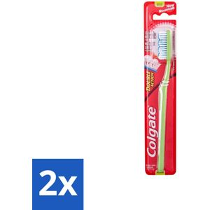 Colgate - Tandenborstel - Double Action Medium - 1 Tandenborstel - Voordeelverpakking - 2 stuks