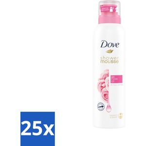 Dove Shower Foam - Rose Oil - 200 ml - Bulkverpakking - 25 stuks
