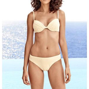 Push-up Badbikini van Duitse modehuis Heine, Crème, Maat 42 C-Cup