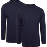 Alan Red T-Shirt Virginia Navy Longsleeve 2-pack - Heren - Basic T-shirts