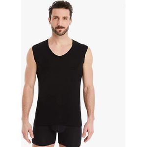 T-shirt - Mouwloos - V hals - 5 pack - Onderhemd - Maat XL - Zwart