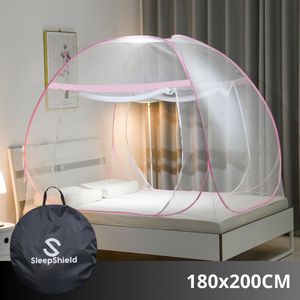 SleepShield - Klamboe Tent - 2 Persoons - Inclusief Opbergtas - 200x180cm - Roze
