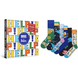 Happy Socks - The Beatles Gift Set - Crewsokken - 6 Paren