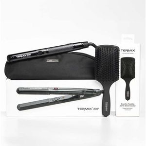 Professionele stijltang met Paddle Brush - 230 graden, keramische platen, instelbare temperatuur, nanotechnologie