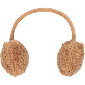 Sarlini - Oorwarmers dames - Teddy Wol - Camel - One Size
