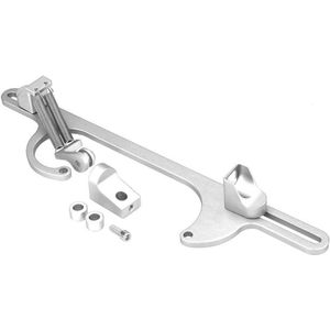 Aangepaste titel: Billet Aluminium Gaskabel Beugel voor Holley 4150 & 4160 Serie Carburateur (Zilver)
