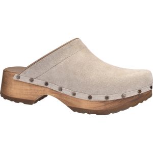 Sanita Damen Clog Wood-Cho Chunky Open Beige-37