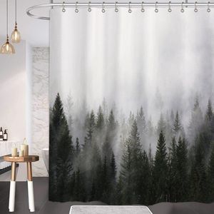 Douchegordijn Groen 180 x 200 cm - Antischimmel en Waterdicht, Ideaal voor Douche en Bad