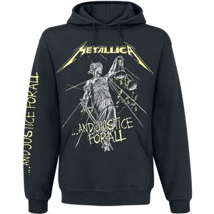 Metallica - ...And Justice For All - Trui met Capuchon - Zwart - 80% Katoen, 20% Polyester