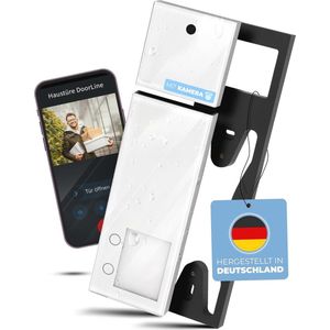 Draadloze videodeurbel met camera en intercom, wifi-compatibel en eenvoudig te installeren, Made in Germany