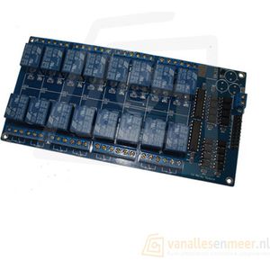 Relais board 16-kanaals 5V