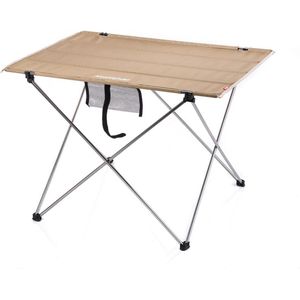 Kleine Ultralight Klaptafel Outdoor Draagbare Klaptafel - Wandeltocht Camping Tuin (Khaki L)