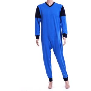 Hansop pyjama | Rugrits | Nachthemd | Lange mouwen | Plukpak | Maat XL
