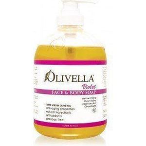 Olivella Vloeibare zeep Violet met veel Olijfolie 500ml ( 2 stuks )
