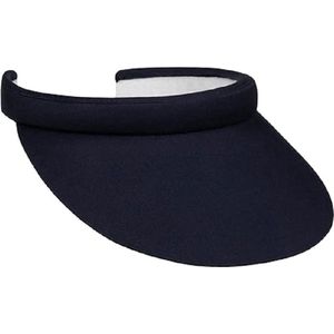 dames visor - Sport Cap met klep one size (54-60 cm) - uni zonneklep van 100% katoen met badstofband - Zonneklep vrouwen golf, tennis etc. - Zomer