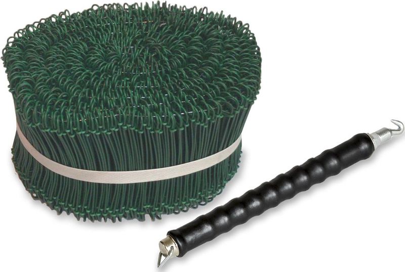 Kortpack - Set Draadbinders - Groen - 1,6 mm x 10 cm - 1000 Stuks - Inclusief Draadboor