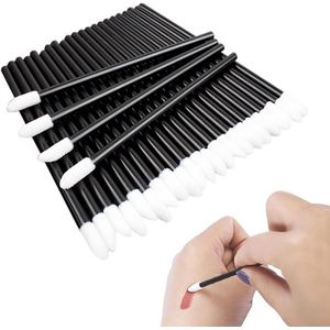 Allecto Plus - Wegwerp make-up set, 100 stuks - Lipgloss, kwasten, concealer, microborstels - Ideaal voor make-up applicatie - Make-up tools