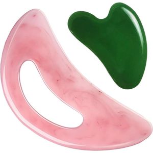 Allecto plus - Gua Sha massageapparaat voor anti-cellulitis en lymfedrainage, 2 stuks. Geschikt voor lichaamsmassage van nek, rug en benen.