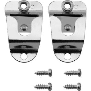 Allecto Plus - 2-Pack Microfoonhouder Cliphaak met schroeven voor Tweerichtingsradio - Geschikt voor GM300 GM3188 GM338 GM3688 TM481A TM471A TK868G - Vervangingsclip voor Mobiele microfoon