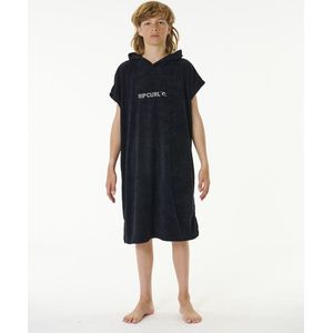 2025 Rip Curl Junior Merk Badjas / poncho met capuchon - Zwart
