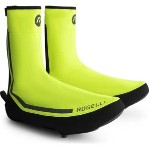 Rogelli Essential Softshell Fiets Overschoenen - Wielrennen - Winddicht en Waterafstond - Gevoerd - Geel- Maat 38-39