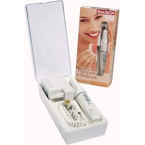 Elektrische manicure en pedicure apparaat met 7 opzetstukken voor nagel- en voetverzorging