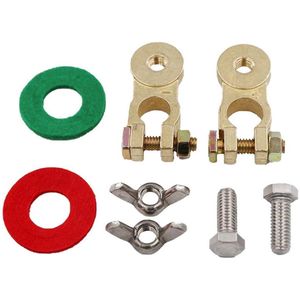 1 Paar Batterij Terminal Kit met Corrosie Terminal Protectors voor Marine - Coated Wing Nuts