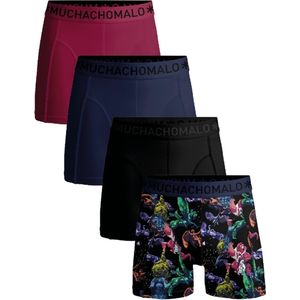 Muchachomalo Heren Boxershorts - 4 Pack - Maat 3XL - 95% Katoen - Mannen Onderbroeken