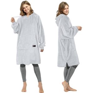 Hoodiedeken, Sherpa Extra Grote Fleecehoodie, / ochtendjas, Comfort Badjas voor dames en heren, wollig, Winter deken - Fleece dekentje - Hoodie Blanket