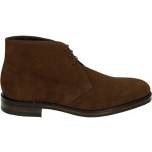 Loake PIMLICO BROWN SUEDE - Business half-hoogNette herenschoenen - Kleur: Cognac - Maat: 45