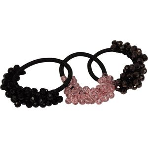 Jessidress® Elastiekjes Dames Haarelastieken Sterke Haar Elastieken met steentjes