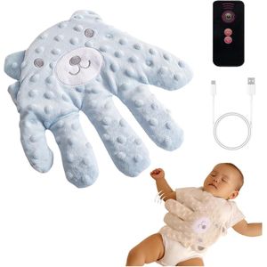 Slaaphulp - De Baby rocker - Slaaphulp Voor Baby & Kinderen - Automatisch - Oplaadbaar - Slaaptrainer - Kinderwagen - Help Baby Beter Slapen! - Baby Soothing Palm - Elektrisch Baby Handkussen - Baby Schrik Preventie Kussen - Kan Worden Verwarmd