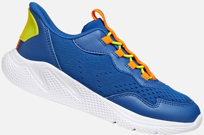 GEOX - Sprintye Fast-In - Sneakers - Blauw/Oranje - Polyester