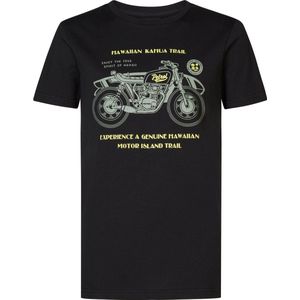 Petrol Industries - Jongens Artwork T-shirt Swell - Grijs - Maat 164