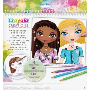 Crayola - Super Make-Up - Hobbypakket - Creations Super Make-Up Artist Schetsboek Voor Kinderen