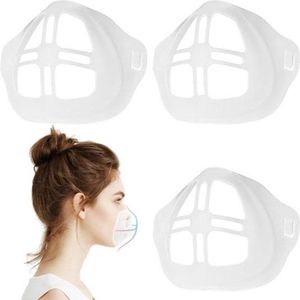 Mondmaskerhouders 30 stuks | Innermask | Mondkapje Houder | Mondmaskerhouder | Innermask Silicone Mondkapjes | Mondmasker Beugel | Wasbaar | Herbruikbaar | Face Mask | Gezichtsmasker | Mondkapje Ondersteuning | Bracket 3D | Voor Mondkapje