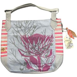 FairByGaya African bag pink medium 42x33cm - Handtas - Handgemaakt