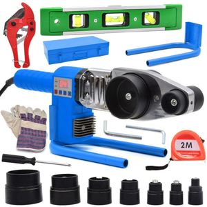GEKO Pijplasmachine - 16-63 mm - LCD Display - 1500W - Inclusief Accessoires