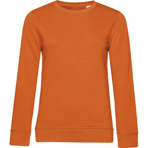 Organic Inspire Crew Neck Sweater Women B&C Collectie Oranje maat L