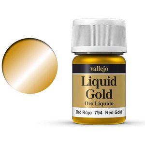 Vallejo 70794 Liquid Red Gold Verf potje