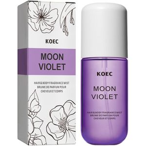 Haarparfum 50ml – Moon Violet – Bloemige & Fruitige Geur – Hair Perfume – Haarparfum - Haarmist met Castor Olie