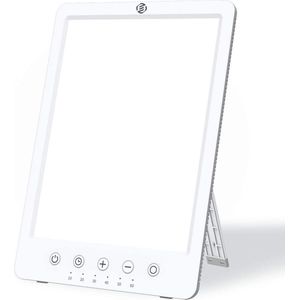 Equivera Lichttherapielamp - Daglichtlamp - Bureaulamp - Tegen Winterdepressie - SAD Lamp - Zonlicht - Meerdere Standen - Timerfunctie