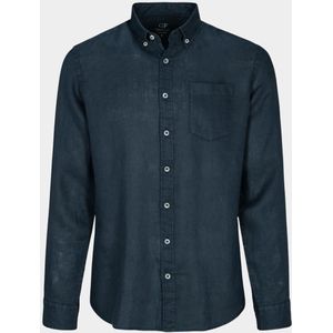 Commander - Casual Overhemd - Blauw - Lange Mouw