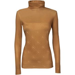 PK International Sportswear - Performance Shirt - Technisch Shirt - Meryl - Sneldrogend - Hoge kraag - Odin - Almond - Lichtbruin - S/36