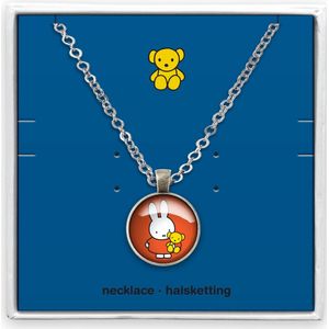 Halsketting nijntje op de maan in kado doosje, Ketting nijntje, Nijntje ketting, Ketting, Nijntje sierraad