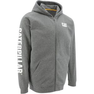 CAT Zip Hoodie Midweight Maat L Grijs